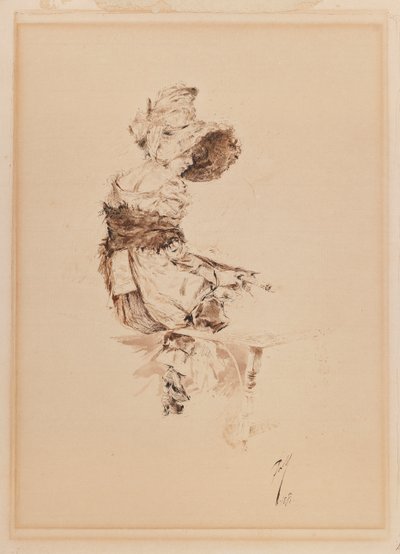 Wachten op Aaron, 1880 door Robert Frederick Blum